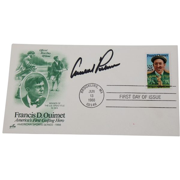 Arnold Palmer Signed Francis Ouimet First Day Of Issue JSA ALOA