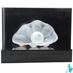 Champion Jan Stephensons 1987 Safeco Classic Rare Dale Chihuly Oyster Glass Trophy 