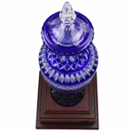 Champion Jan Stephenson's 2000 Hy-Vee Classic Cut Glass Cristallo Trophy On Plinth