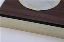 Champion Jan Stephenson's 1978 World Mixed Championship Glass Bowl Trophy