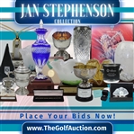 Champion Jan Stephenson's 1978 World Mixed Championship Glass Bowl Trophy