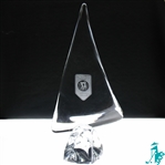 Champion Jan Stephensons 1983 JC Penney Classic Large Glass Sail Trophy (w/ Fred Couples)