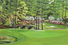 Robert Trent Jones Signed Augusta National GC 'The Eleventh Green' LTD ED Print #1/850 by Artist Bill Waugh JSA ALOA