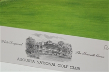 Robert Trent Jones Signed Augusta National GC 'The Eleventh Green' LTD ED Print #1/850 by Artist Bill Waugh JSA ALOA