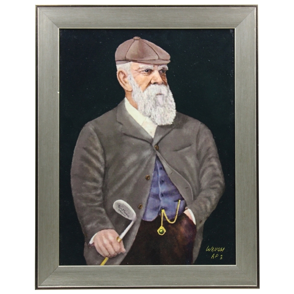 Old Tom Morris Artist Proof Canvas Print #3/10 Signed by Artist Bill Waugh - Framed