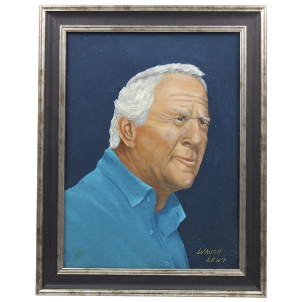 Arnold Palmer Artist Proof Canvas Print #1/10 Signed by Artist Bill Waugh - Framed
