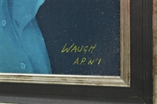 Arnold Palmer Artist Proof Canvas Print #1/10 Signed by Artist Bill Waugh - Framed