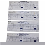 Watson, Price, Singh & Five (5) Others Signed 1998 & 1999 The Players Tournament Used Scorecards