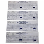 Faldo, Daly, OMeara & Five (5) Others Signed 1998 & 1999 The Players Tournament Used Scorecards