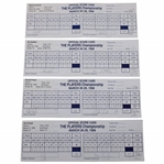 Couples, Els, Sutton & Five (5) Others Signed 1998 & 1999 The Players Tournament Used Scorecards
