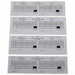 Els, Wadkins, Zoeller & Five (5) Others Signed 1998 MCI Classic Tournament Used Scorecards