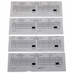 Furyk, Zoeller, Daly & Five (5) Others Signed 1998 MCI Classic Tournament Used Scorecards