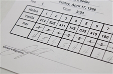 Furyk, Zoeller, Daly & Five (5) Others Signed 1998 MCI Classic Tournament Used Scorecards