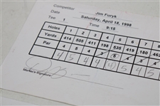Furyk, Zoeller, Daly & Five (5) Others Signed 1998 MCI Classic Tournament Used Scorecards