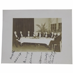 Keeler, Ross, Fownes, Tufts & Four (4) others Signed 1933 US Amateur Dinner John Hemmer Photo JSA ALOA
