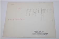 1951 Ryder Cup Team USA John G. Hemmer (Pinehurst, NC) Photo Shop Wire Photo