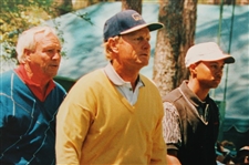 Jack Nicklaus, Arnold Palmer & Tiger Woods Play Augusta 16x20 Presentation Photo