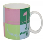 Masters Tournament Pastel Squares Logo Coffee Mug in Original Box