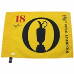 Brian Harman Signed 2023 Open Championship at Liverpool Flag JSA #AY34990