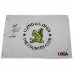 Matt Fitzpatrick Signed 2022 Us Open at Country Club Flag w/22 Champion JSA #CA63004