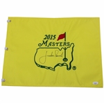 Jordan Spieth Signed 2015 Masters Embroidered Flag JSA #YY51538