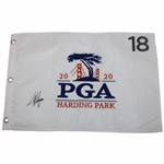 Colin Morikawa Signed 2020 PGA Championship at Harding Park Flag JSA ALOA