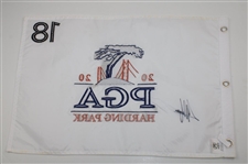 Colin Morikawa Signed 2020 PGA Championship at Harding Park Flag JSA ALOA