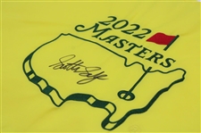 Scottie Scheffler Signed 2022 Masters Embroidered Flag  JSA ALOA