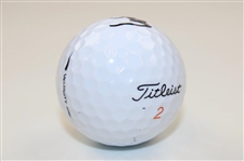 Ludvig Aberg Signed Masters Logo Golf Ball