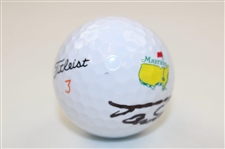 Tommy Fleetwood Signed Masters Logo Golf Ball JSA ALOA