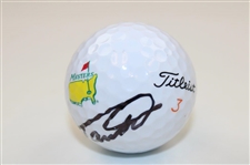 Tommy Fleetwood Signed Masters Logo Golf Ball JSA ALOA