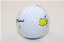 Patrick Cantlay Signed Masters Logo Golf Ball JSA ALOA