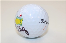 Russell Henley Signed Masters Logo Golf Ball JSA ALOA