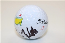 Will Zalatoris Signed Masters Logo Golf Ball JSA ALOA