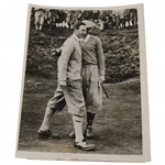 1926 Jess Sweetser and A.F. Simpson 'Rivals at the British Amateur' on Muirfield Course