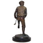 Classic Golfer in Plus Fours Breaking Golf Club Over Knee SF Bay Trading Statue
