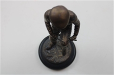 Classic Golfer in Plus Fours Breaking Golf Club Over Knee SF Bay Trading Statue