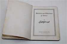 1935 'Rights And Wrongs Of Golf' Bobby Jones Booklet