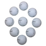 Nine (9) Masters Logo Titleist Practice Golf Balls w/Green Shag Bag