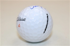 Cameron Young Signed Titleist Masters Logo Golf Ball JSA ALOA