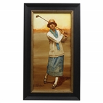 Original Joyce Wethered 'Lady Heathcoat-Amory' Oil Painting Signed by Artist Robert Fletcher - Framed