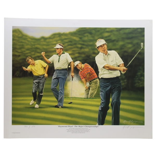 Ray Floyds Ltd Ed The Major Championships Alan Zuniga Golf Print #702/850