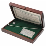 The 1935 Masters Ltd Ed Sterling Silver Gene Sarazen Double Eagle Replica Mini 4-Wood in Box