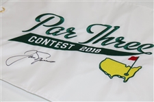 Jack Nicklaus Signed 2018 Masters Tournament Par Three Flag JSA ALOA