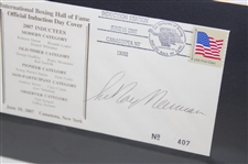 Leroy Neiman Twice Signed HBO Sports Int'l Boxing HoF Induction Day Cover Presentation JSA ALOA