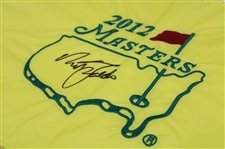 Nick Faldo Signed 2012 Masters Embroidered Flag JSA ALOA