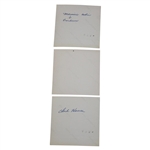 Three (3) 1965 Masters Tournament Original Kodak Photos w/Mamie's Cabin & Clubhouse