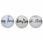 Masters Champs Doug Ford, Billy Casper & Bob Goalby Signed Golf Balls JSA ALOA