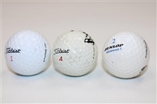 Masters Champs Doug Ford, Billy Casper & Bob Goalby Signed Golf Balls JSA ALOA