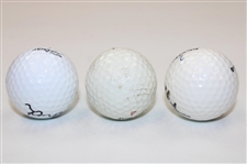 Masters Champs Doug Ford, Billy Casper & Bob Goalby Signed Golf Balls JSA ALOA